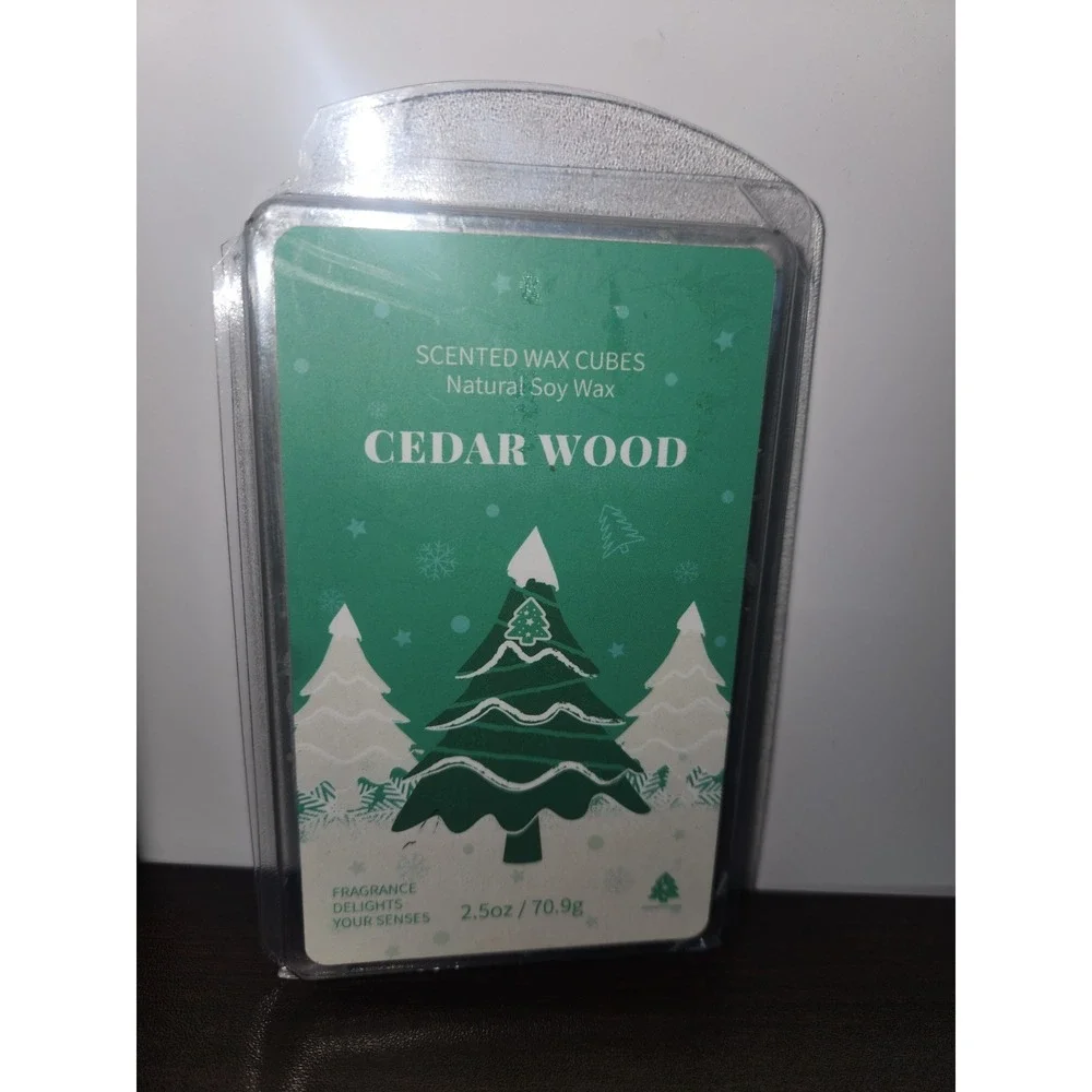 Cedarwood Fragrance Delights Scented‎ Natural Soy Wax Cubes 2.5oz~NEW